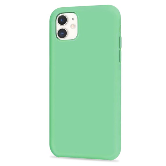 Apple iPhone 11 CaseUp Slim Liquid Silicone Kılıf Yeşil 2